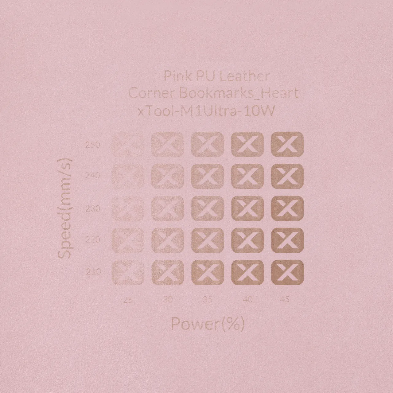 PU Leather Corner Bookmarks_Heart Peachy test grid