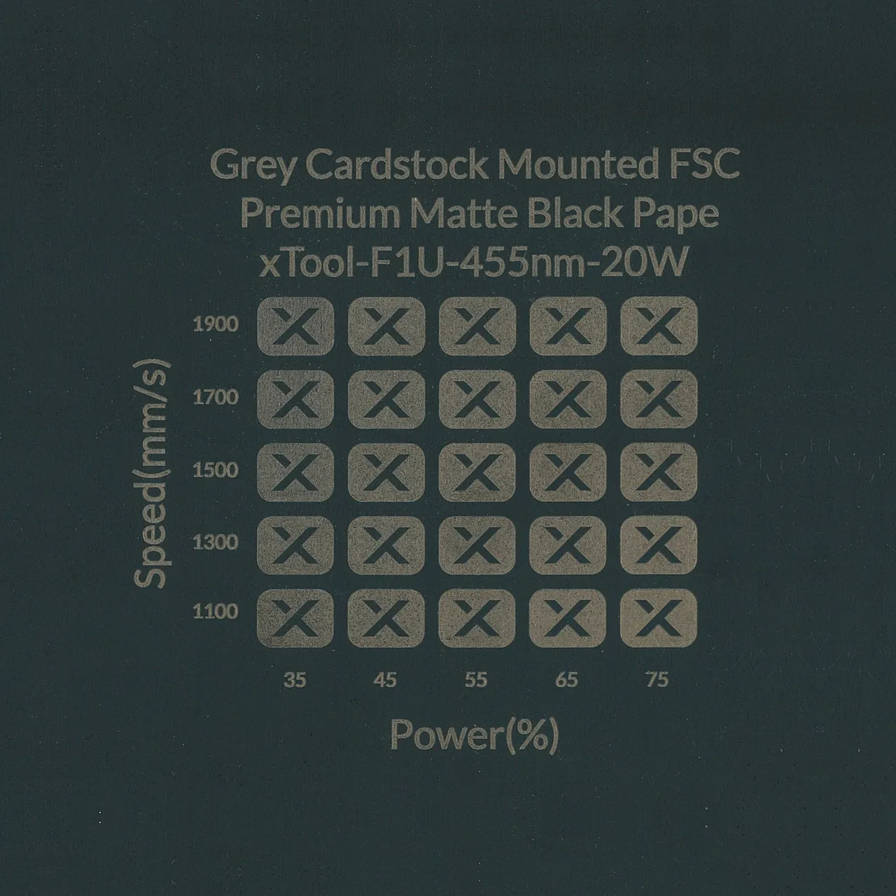 Matte Black Box Body of Eco Cork Gift Box test grid