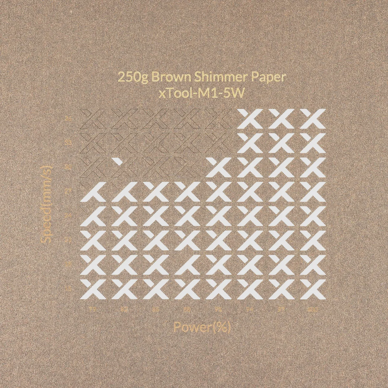 Brown Shimmer Paper-7oz(250g) test grid