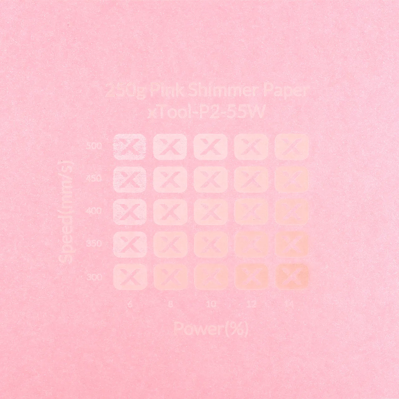 Pink Shimmer Paper-7oz(250g) test grid