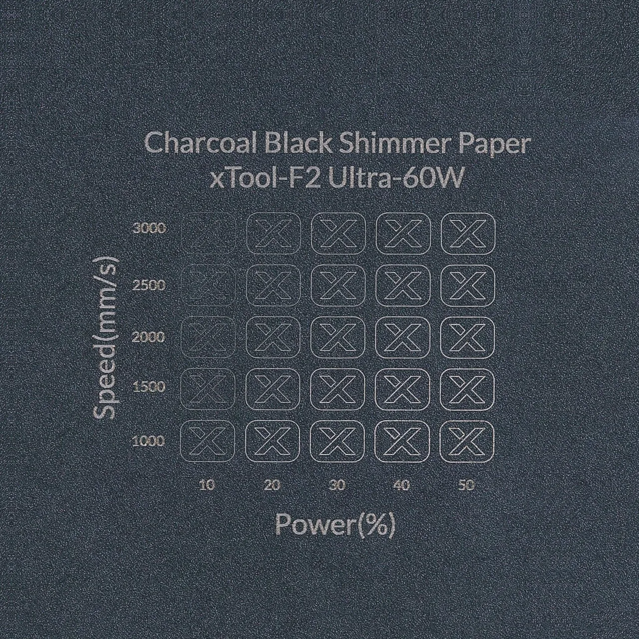 Charcoal Black Shimmer Paper-7oz(250g) test grid