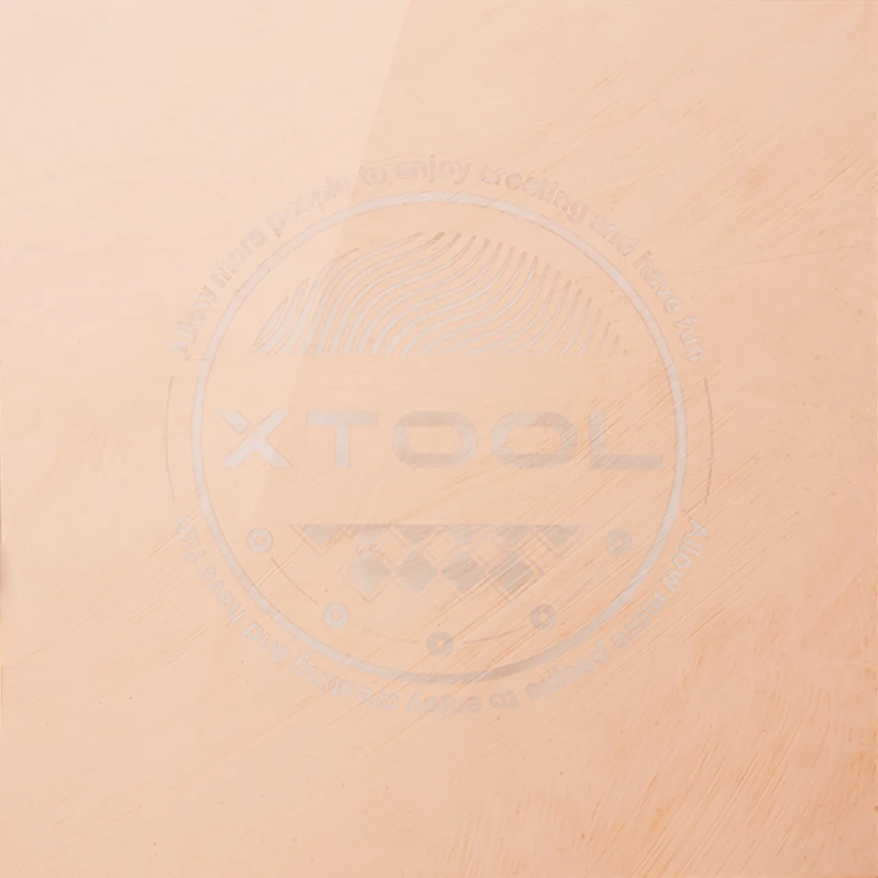 Rose Gold Open Adjustable Signet Ring test grid