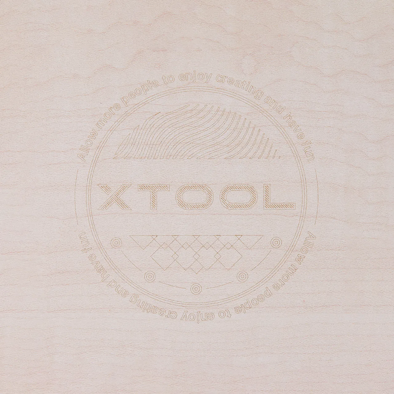 1/8"(3mm) Faux Maple MDF Board test grid
