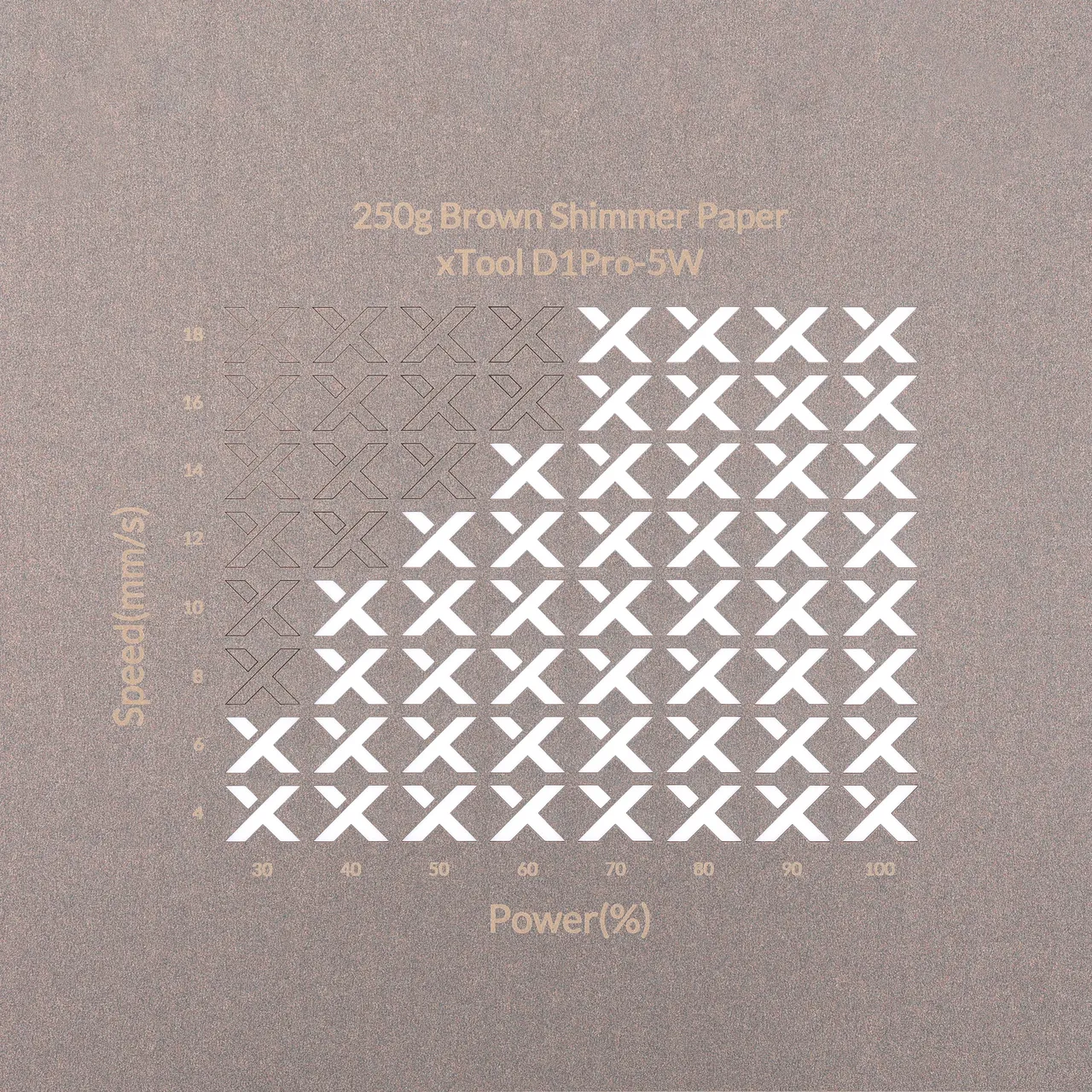 Brown Shimmer Paper-7oz(250g) test grid