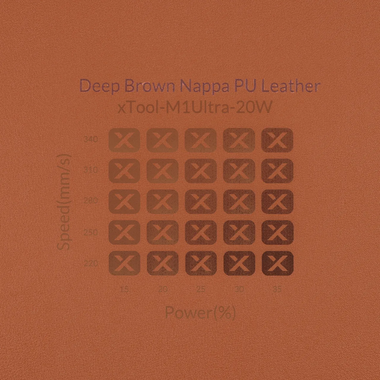 Brown PU Keychain Holder test grid