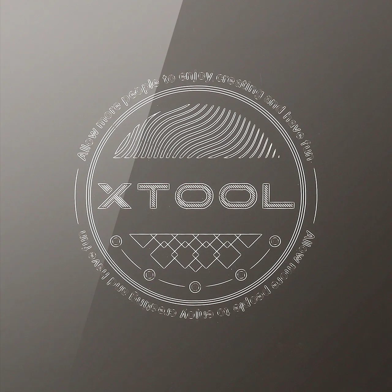 Frosted Black Metal Business Card test grid