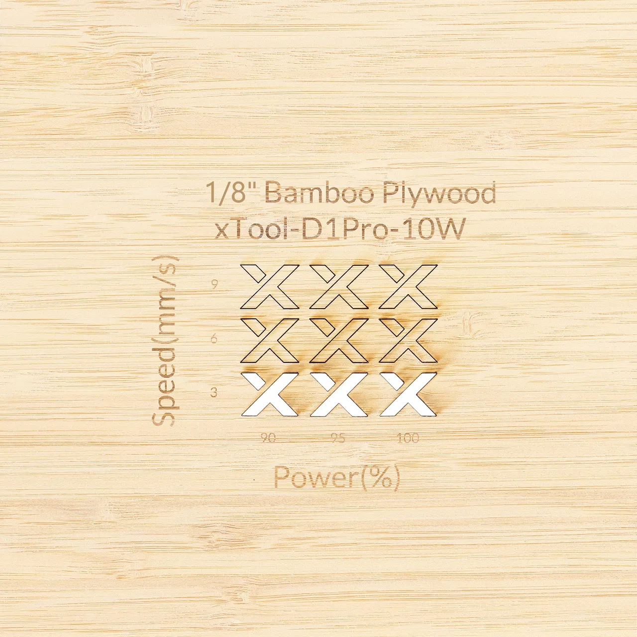 1/8"(3mm) Bamboo Plywood test grid