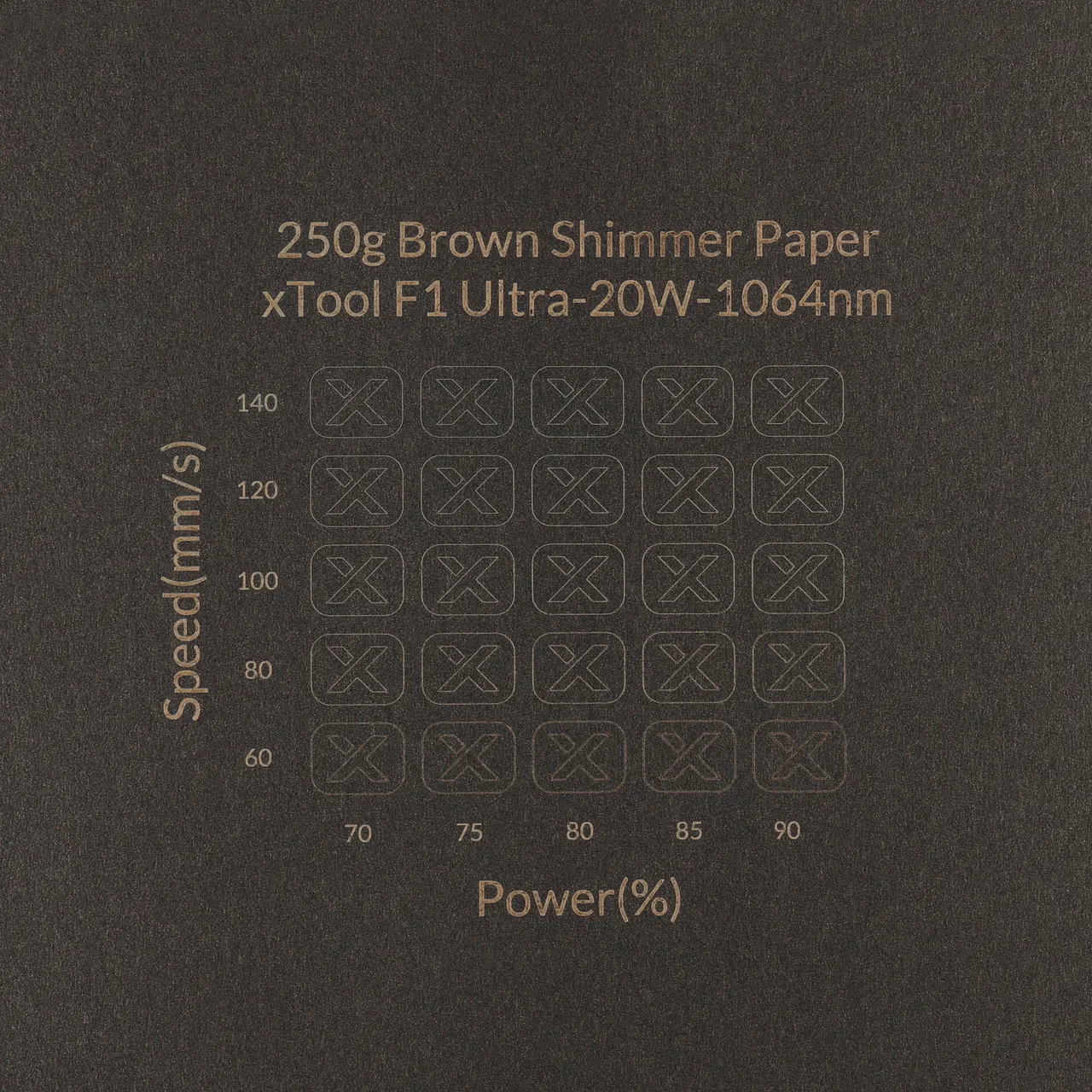 Brown Shimmer Paper-7oz(250g) test grid