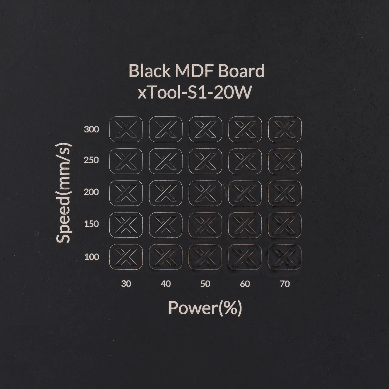 1/8"(3mm) Black MDF Board test grid