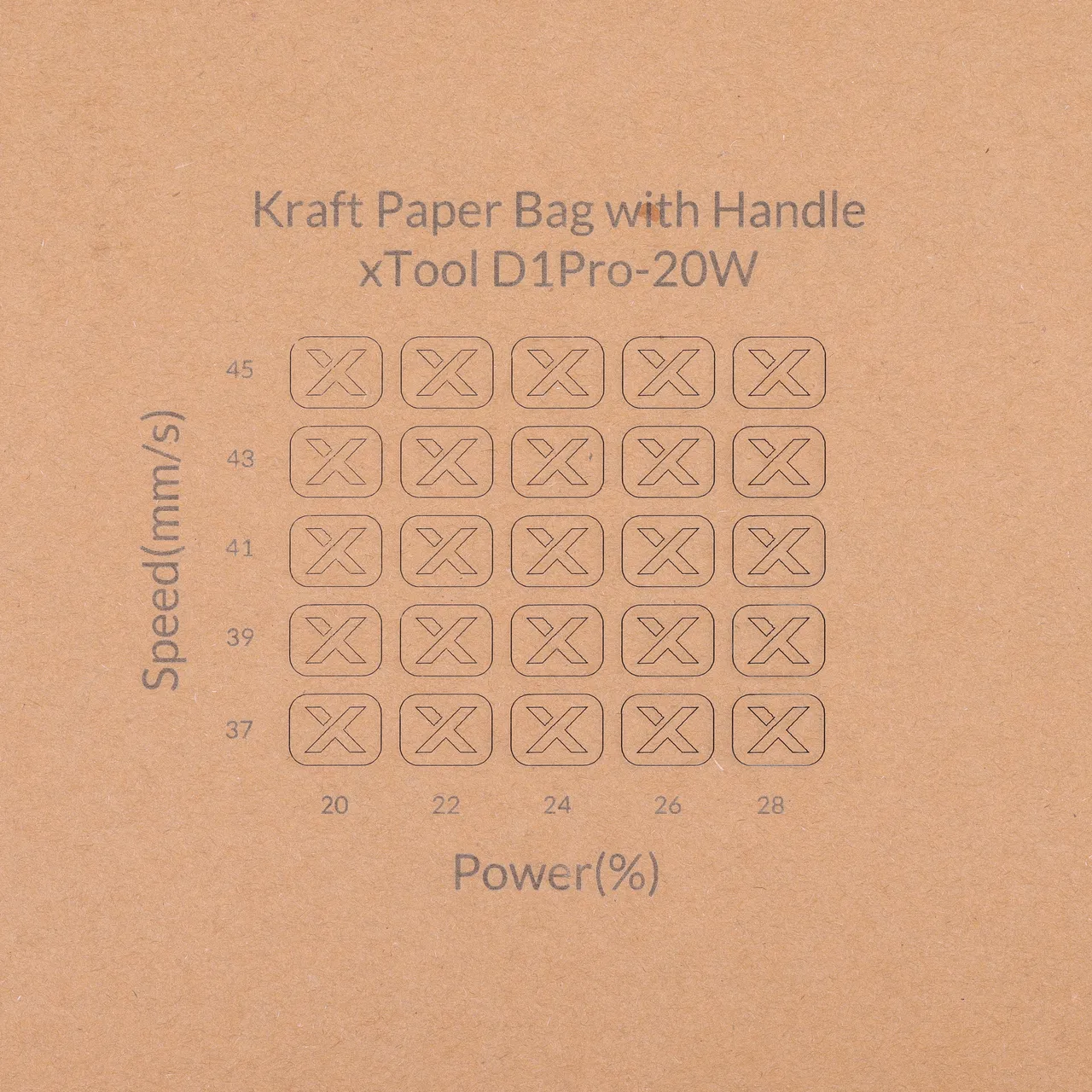 Kraft Paper-7oz(250g) test grid