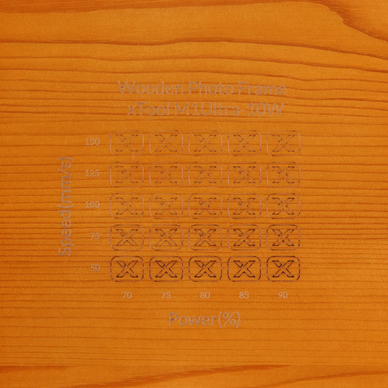Wooden Photo Frame test grid