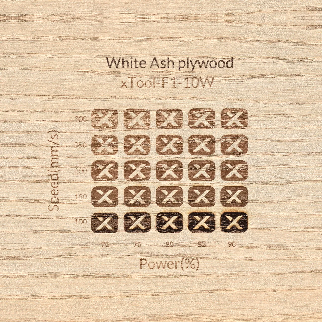 1/4"(6mm) White Ash Plywood test grid