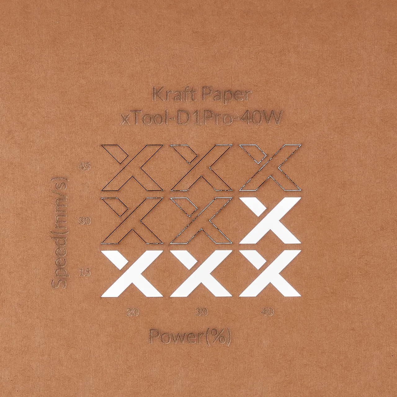 1/64"(0.2mm) Kraft Paper test grid