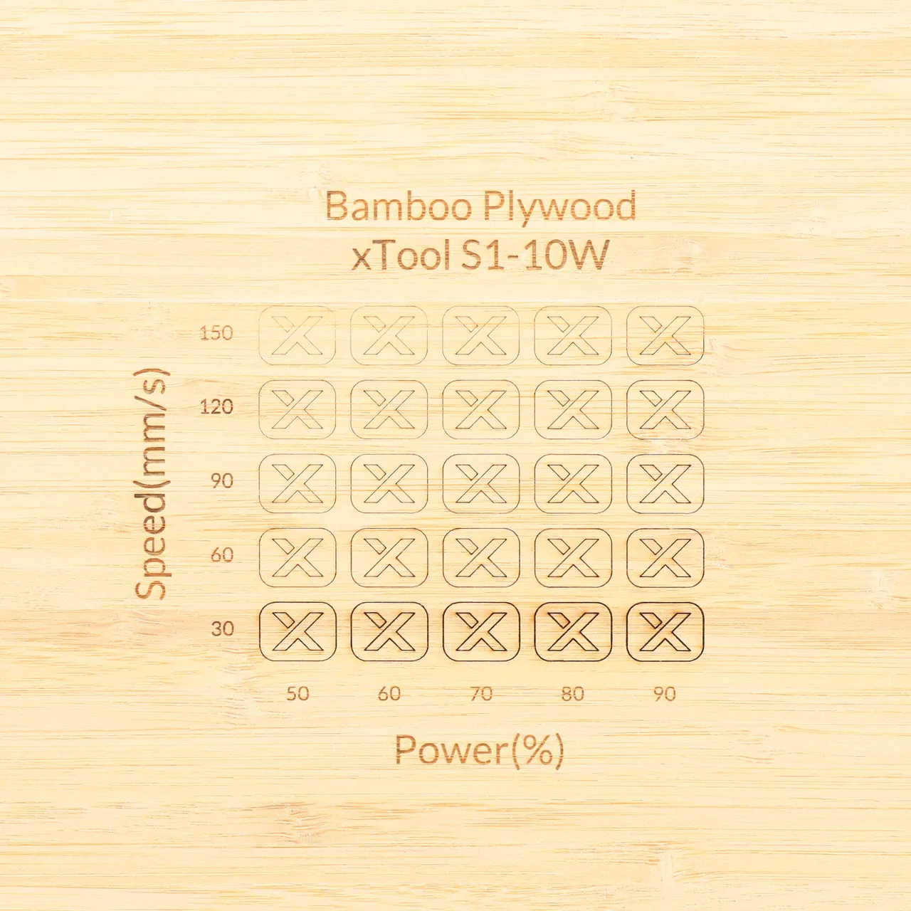 1/8"(3mm) Bamboo Plywood test grid
