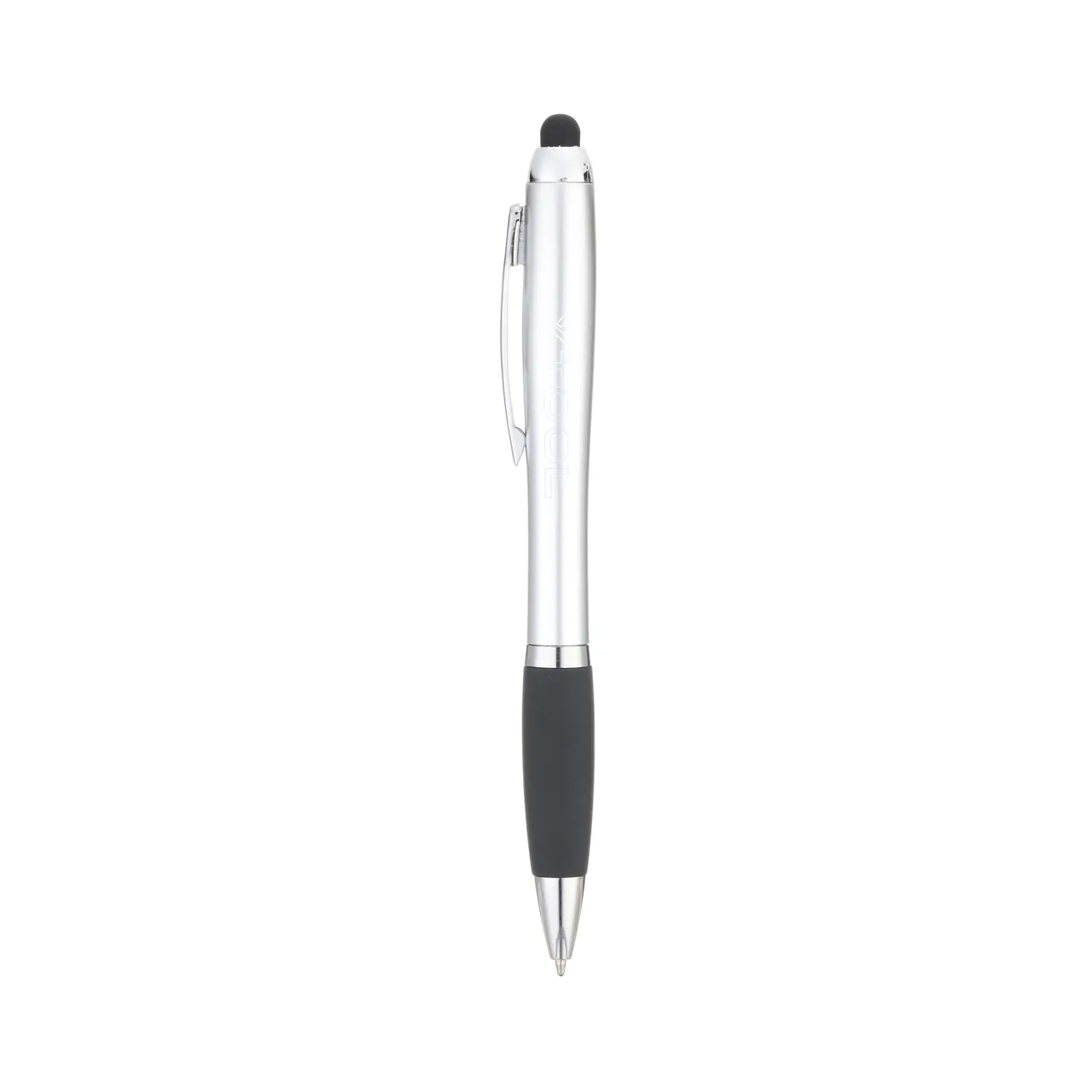 Silver Stylus Ballpoint Pens With LED Light test grid