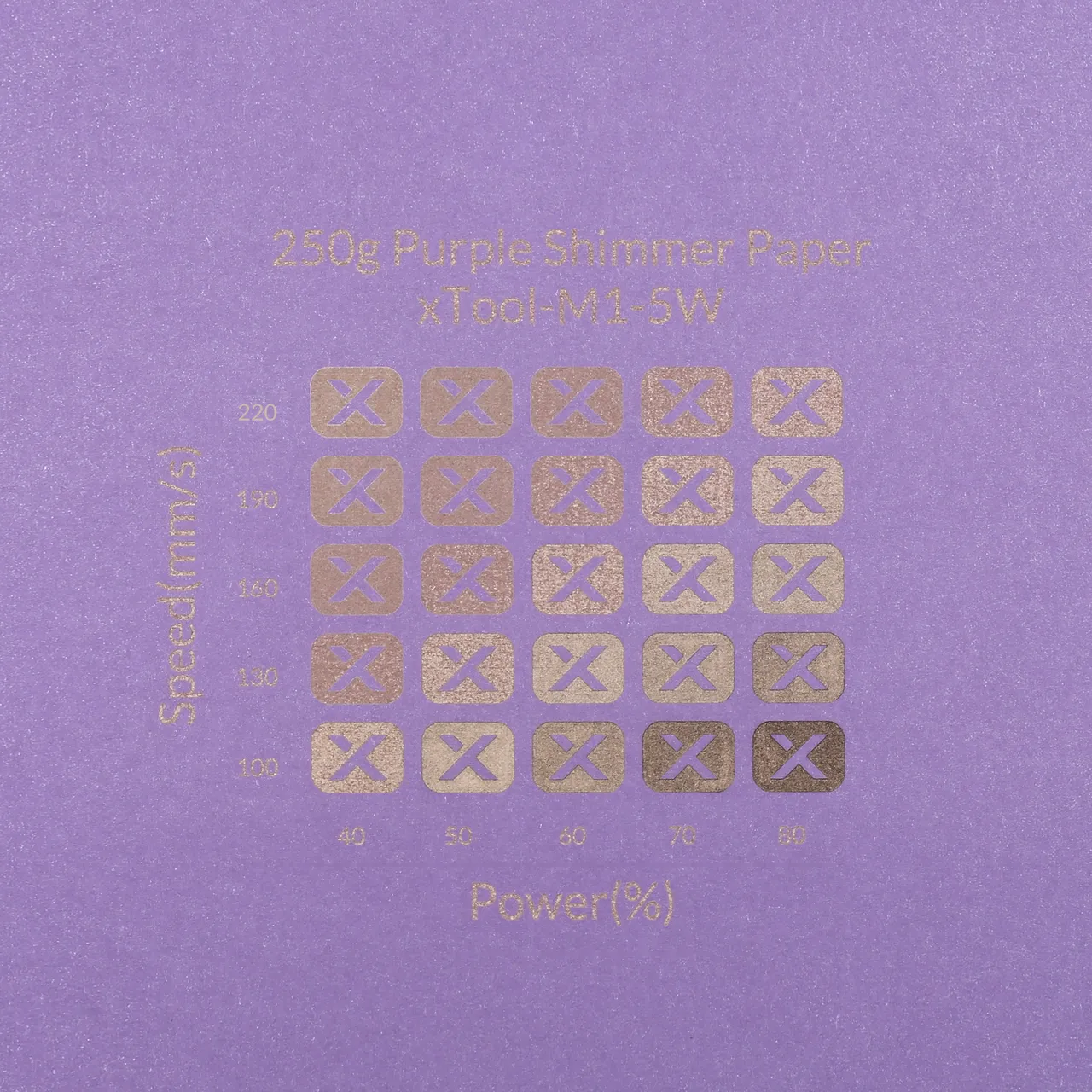 Purple Shimmer Paper-7oz(250g) test grid
