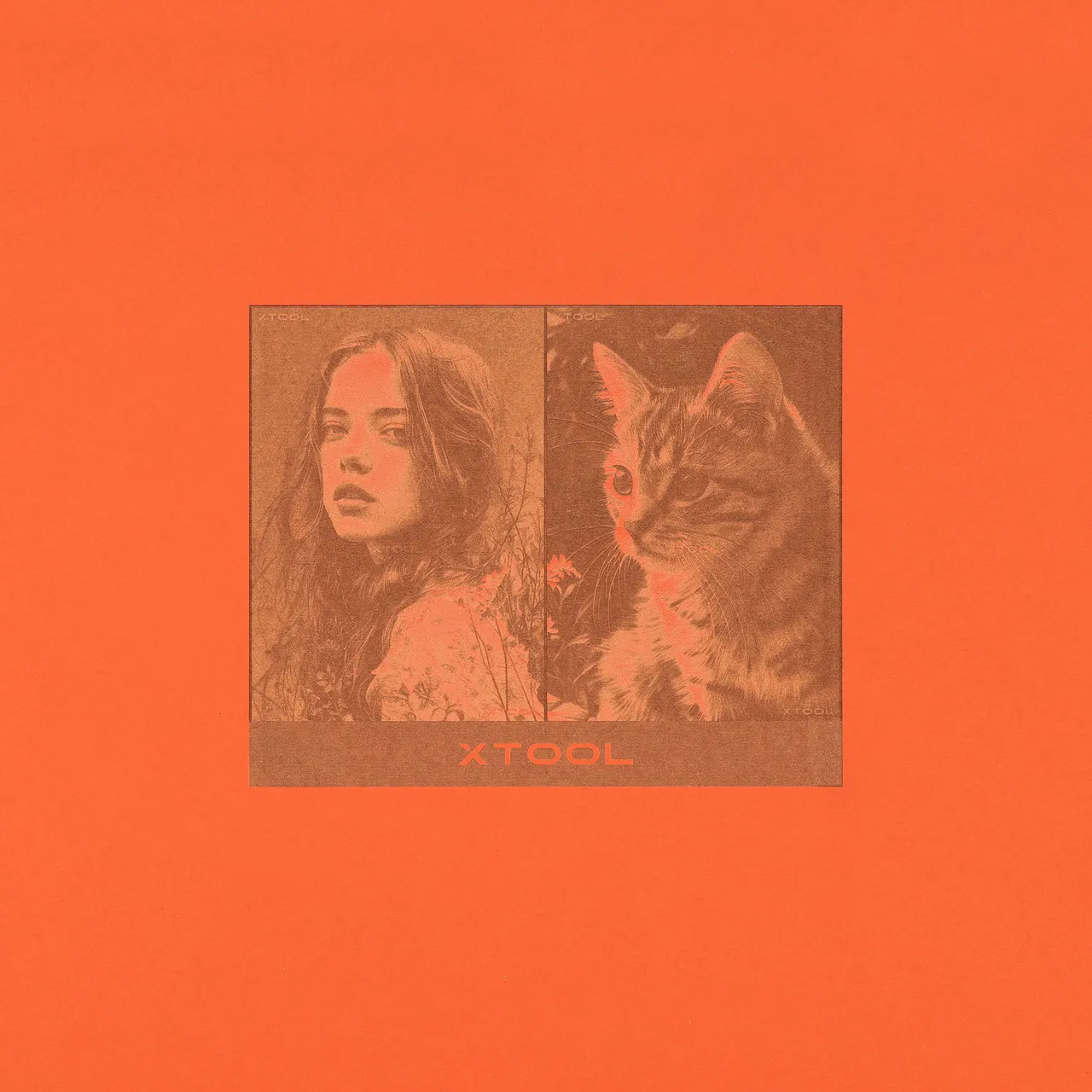 Orange Cardstock-9oz(300g) test grid