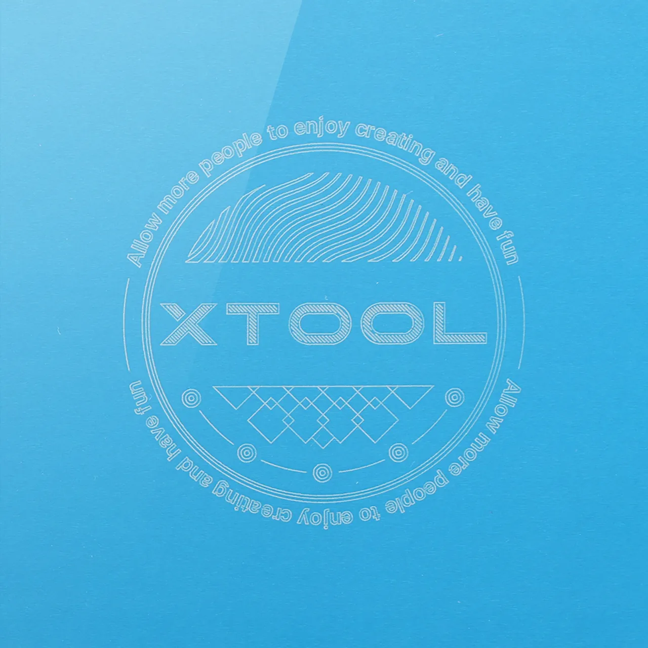 Blue Metal Business Card test grid