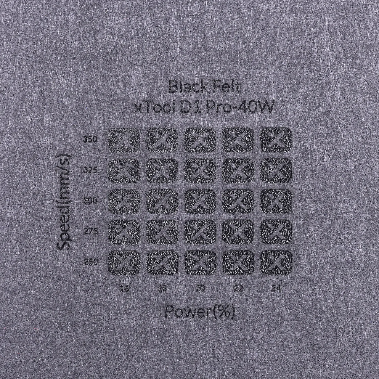 1/8"(3mm) Black Felt test grid