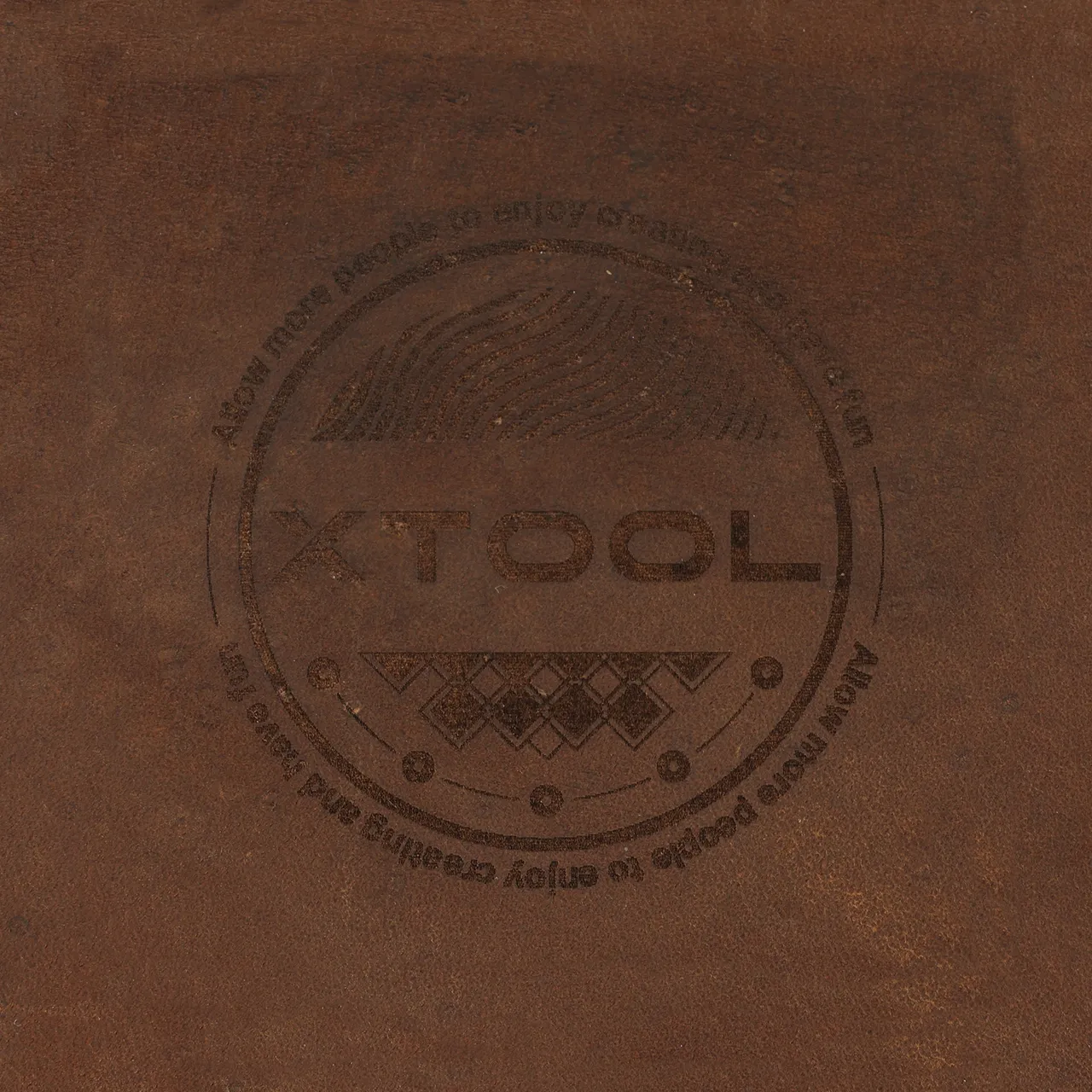 Coffee Leather RFID Blocking Bifold Wallet test grid