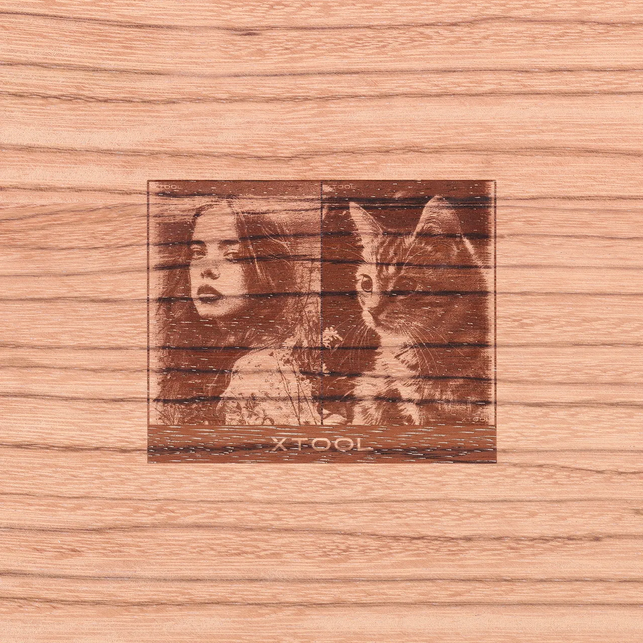1/8"(3mm) Red Rose Plywood test grid