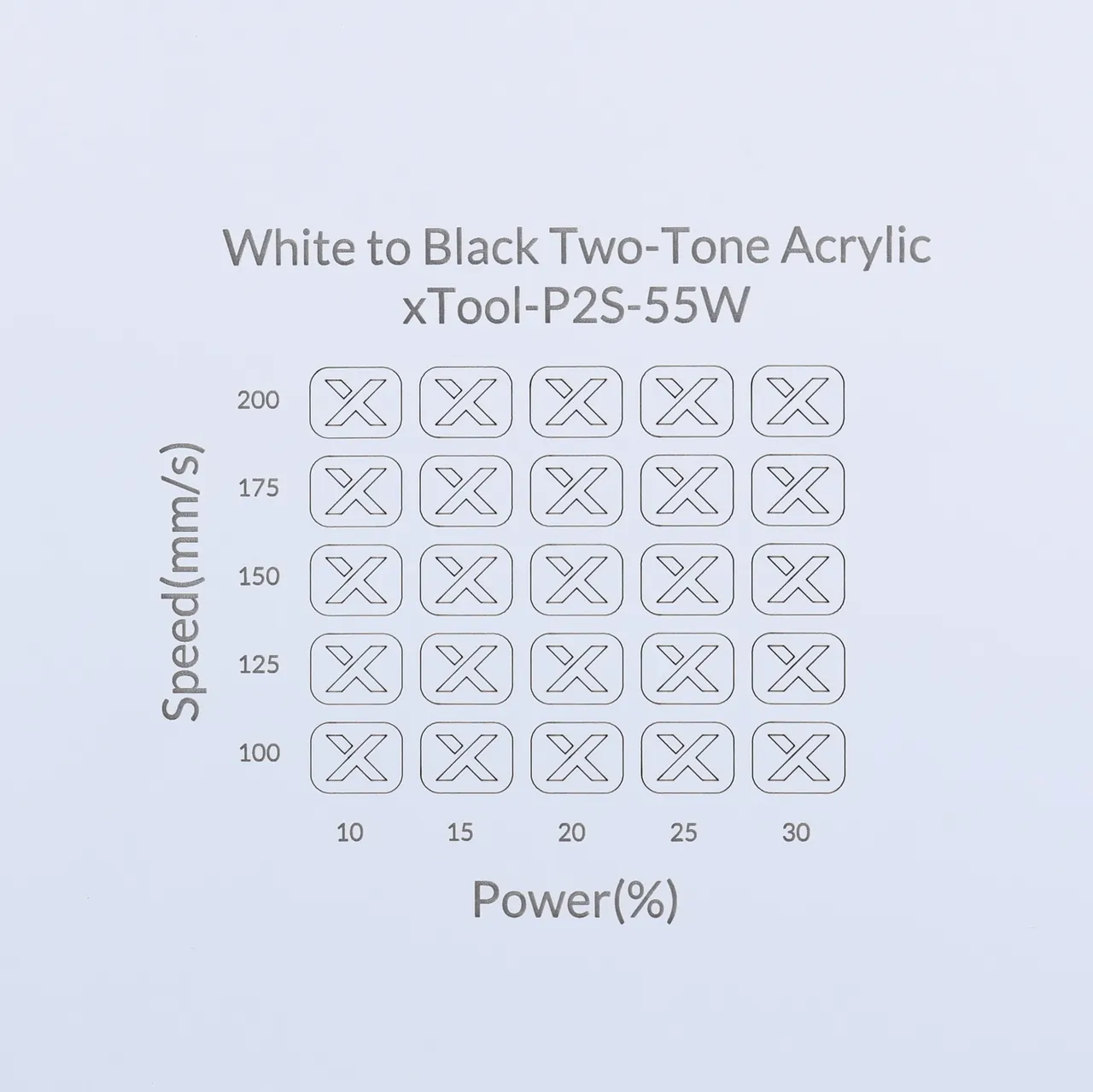 1/8"(3mm) White to Black Two-Tone Acrylic