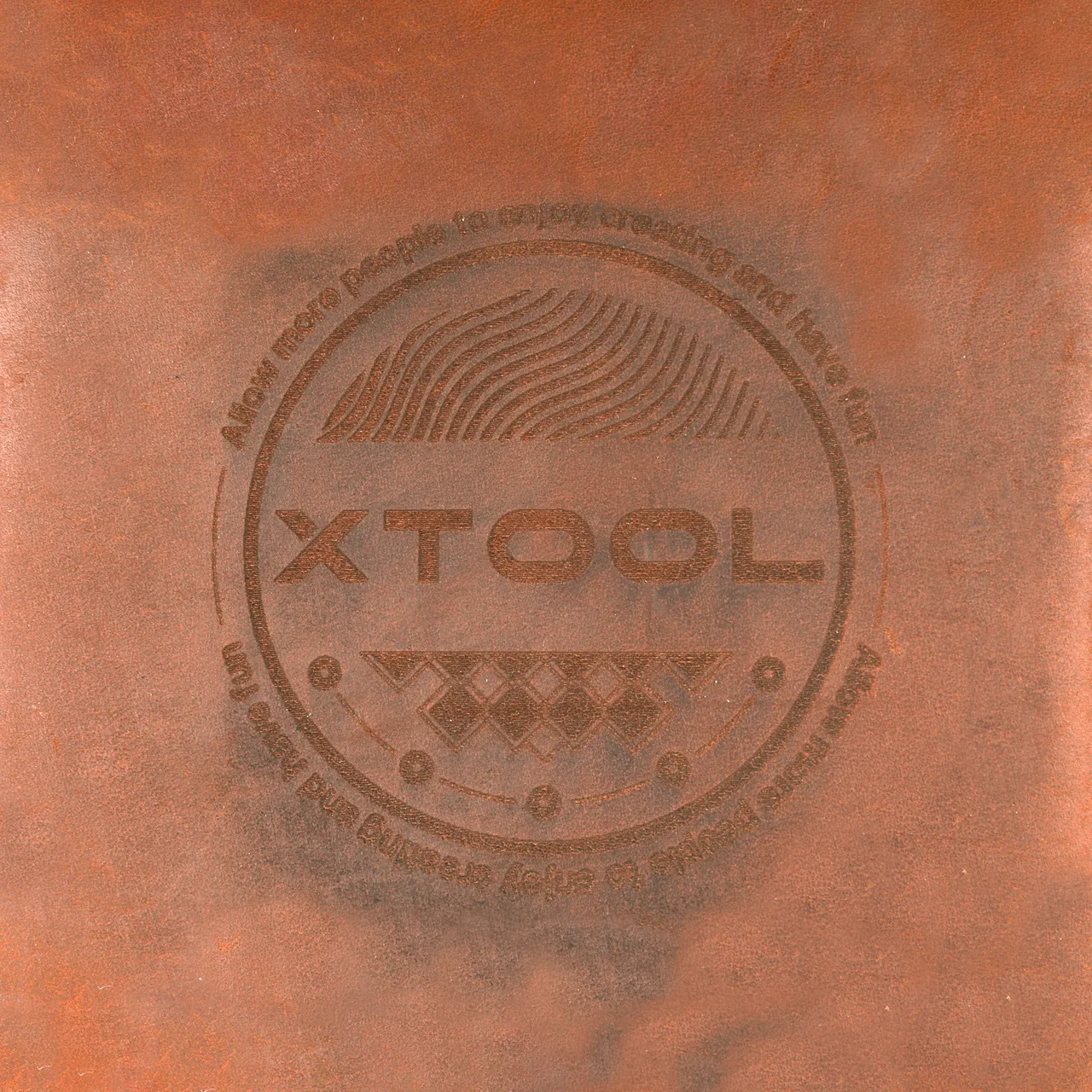 Coffee Leather RFID Blocking Bifold Wallet test grid