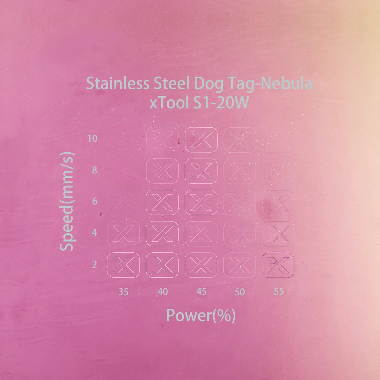 Nebula Plated 304 Stainless Steel test grid