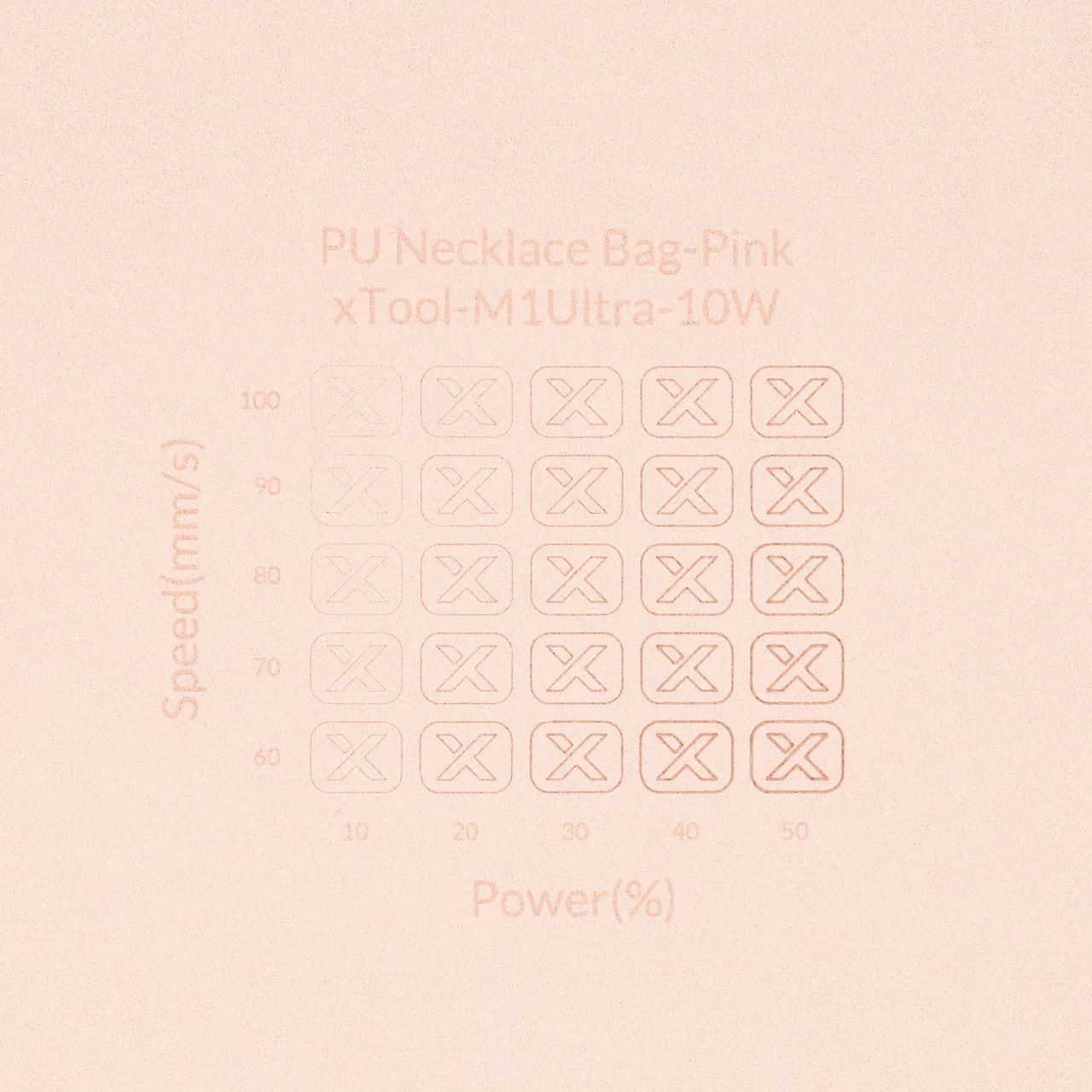 Pink Microfiber PU Leather test grid