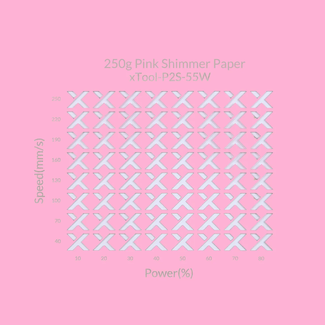 Pink Shimmer Paper-7oz(250g) test grid