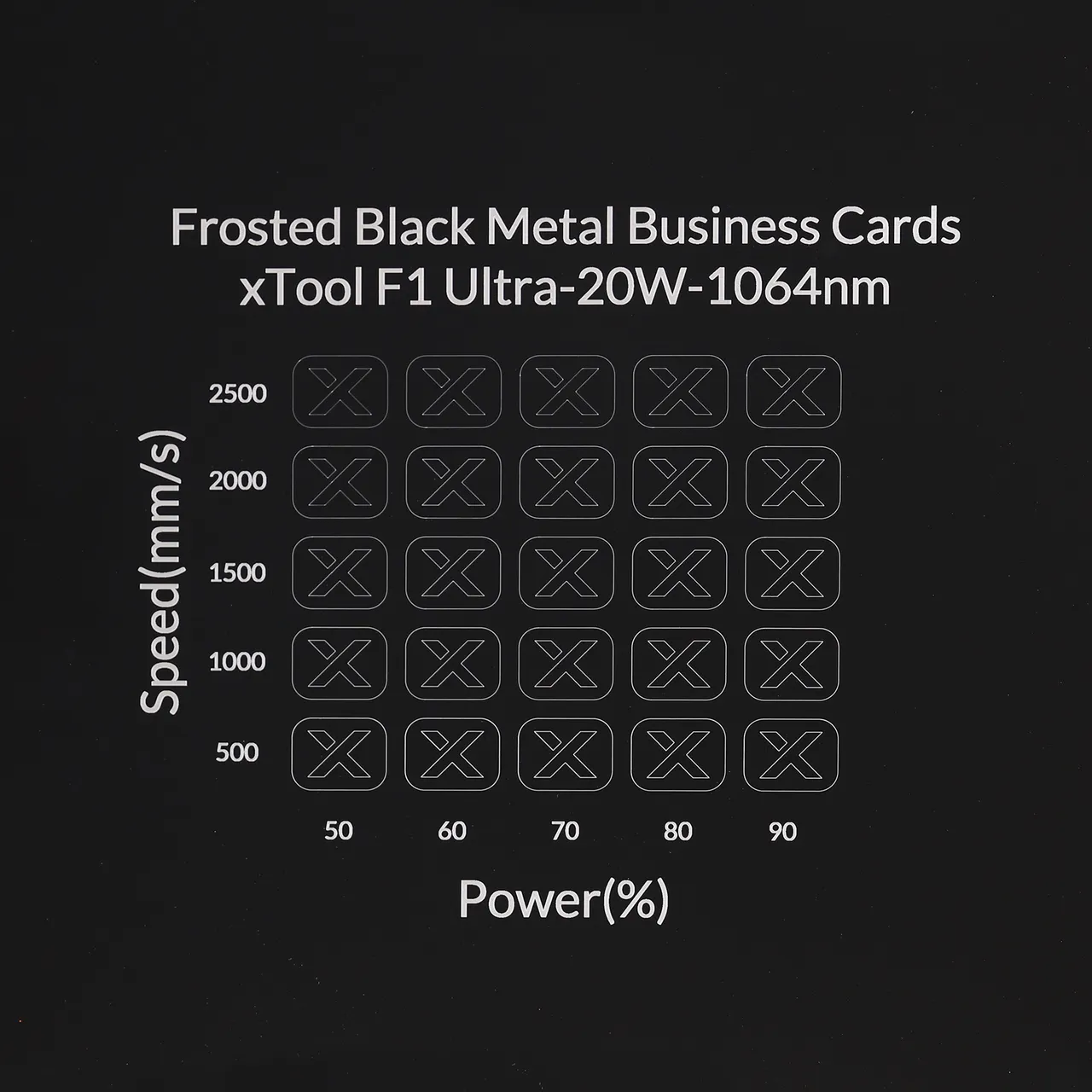 Frosted Black Metal Business Card