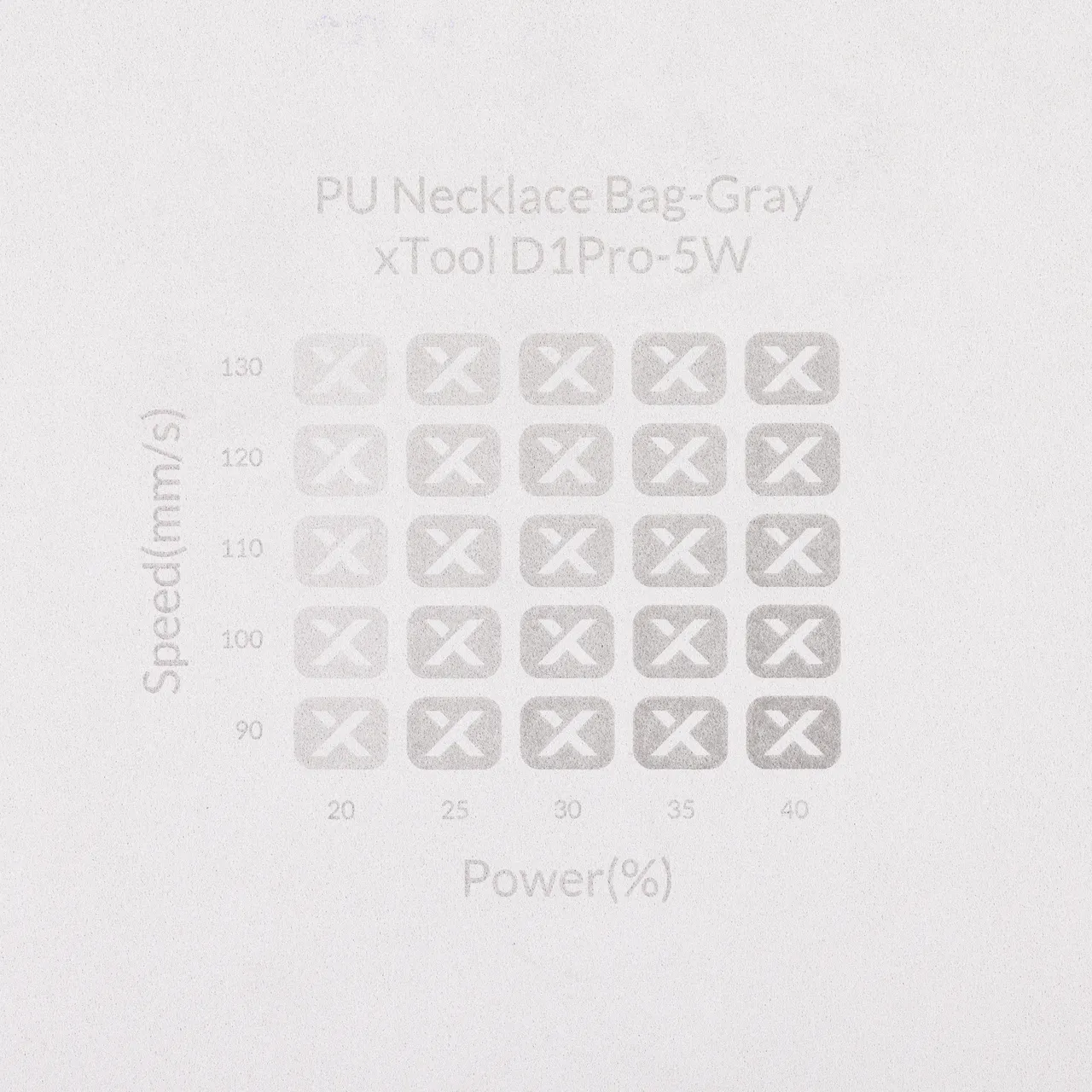 Grey Microfiber PU Leather test grid