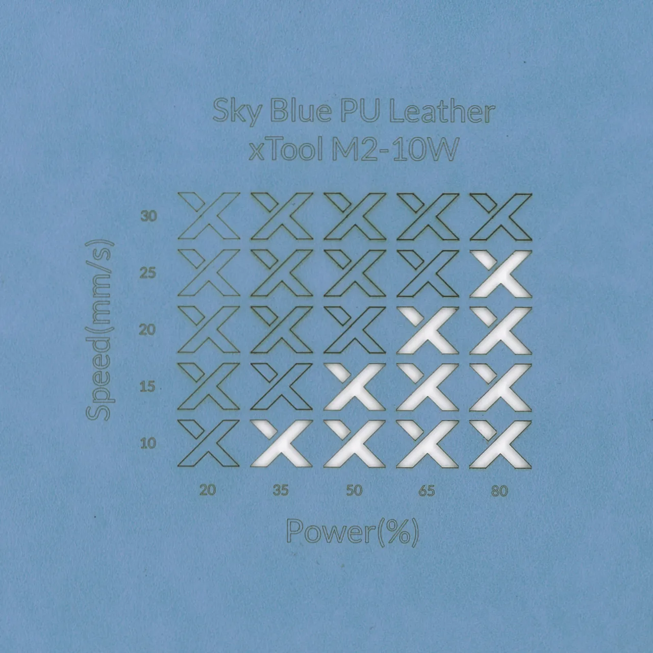 PU Leather Corner Bookmarks_Fan Sky Blue test grid