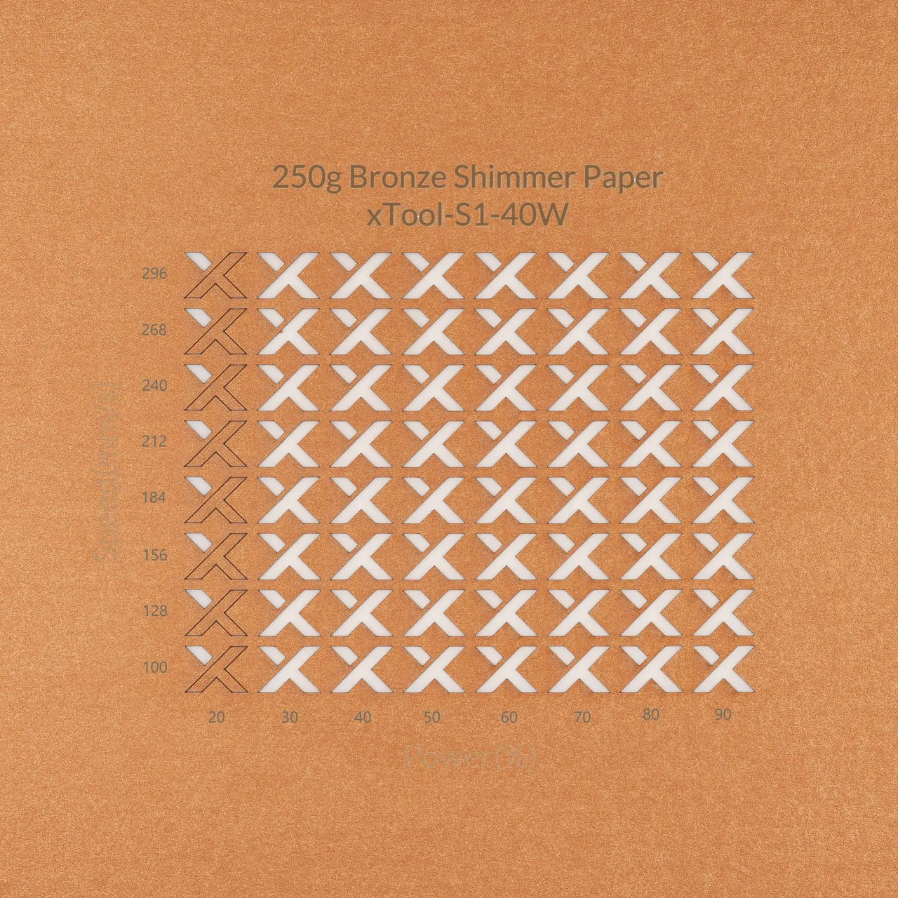 Bronze Shimmer Paper-7oz(250g) test grid