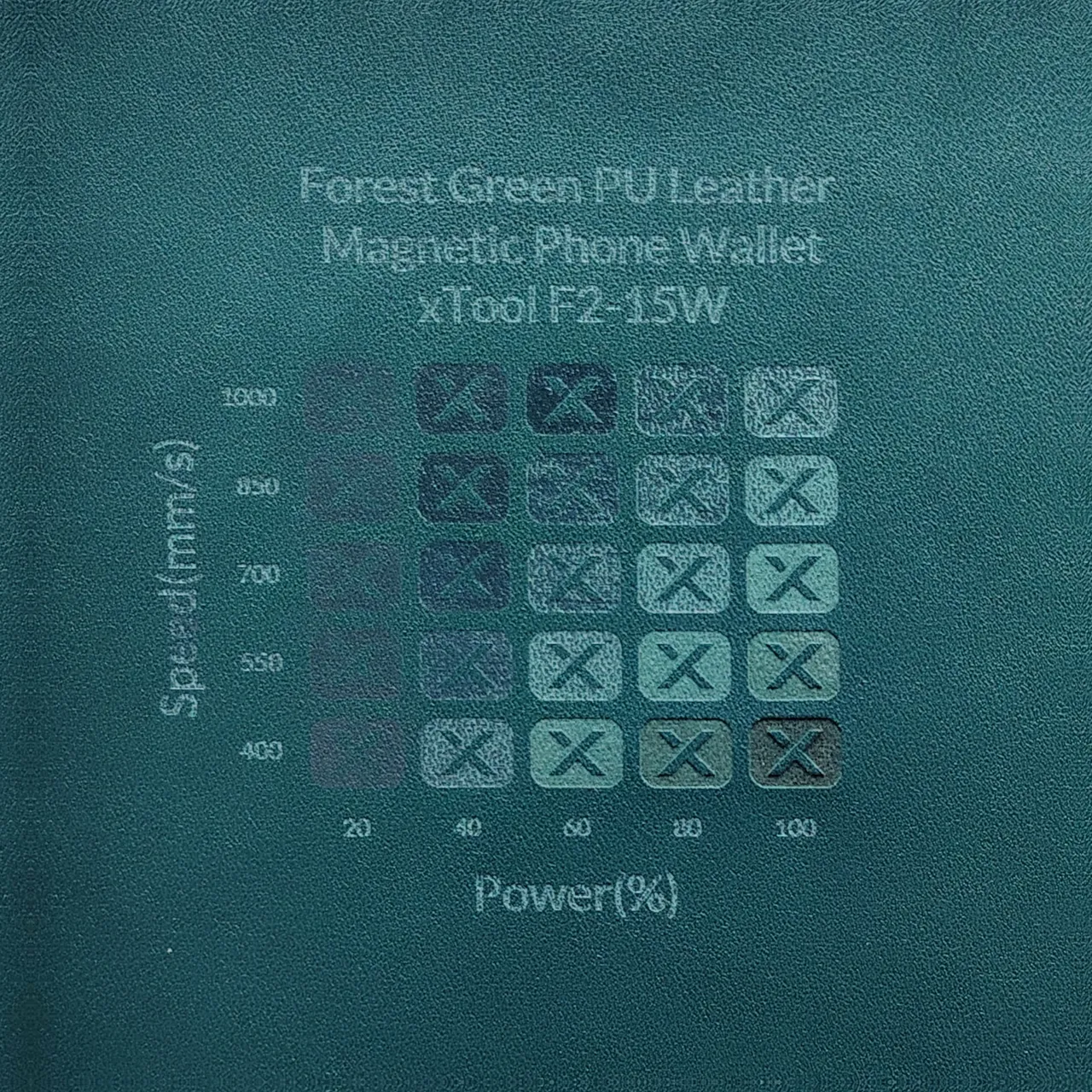 PU Leather Magnetic Phone Wallet Forest Green test grid