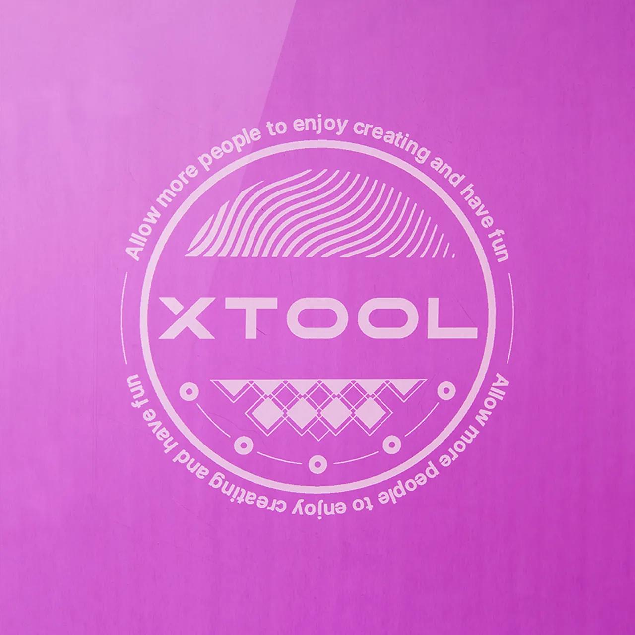 Purple Metal Business Card test grid