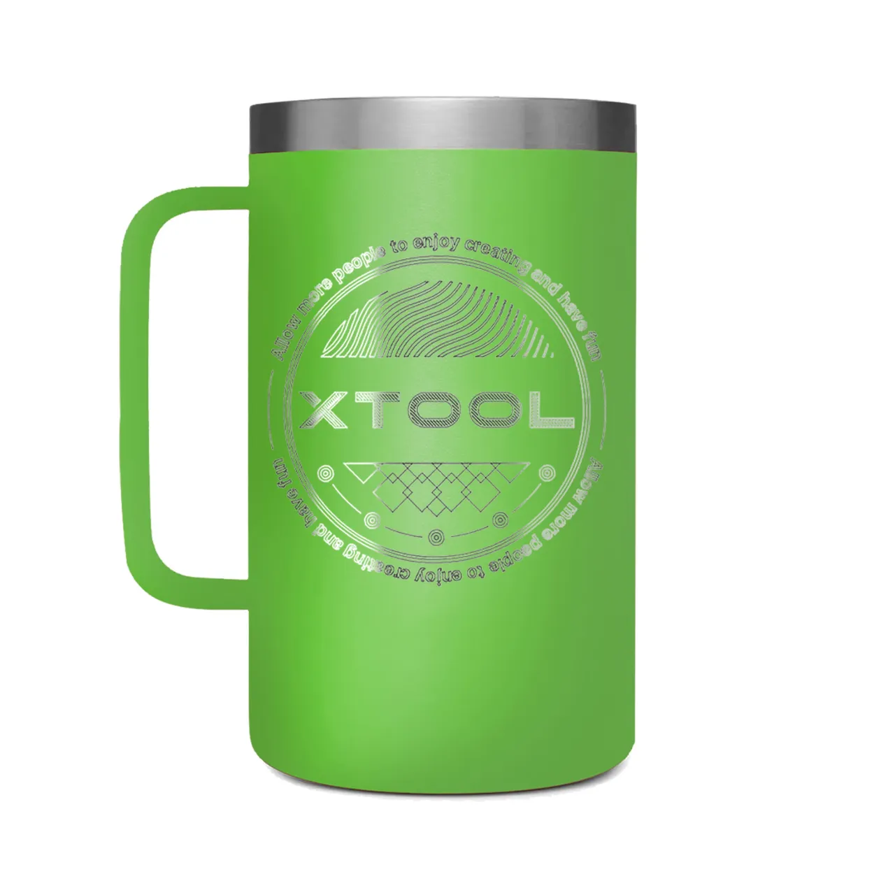 32oz(950ml) Apple Green Insulated Water Bottle with Chug Cap