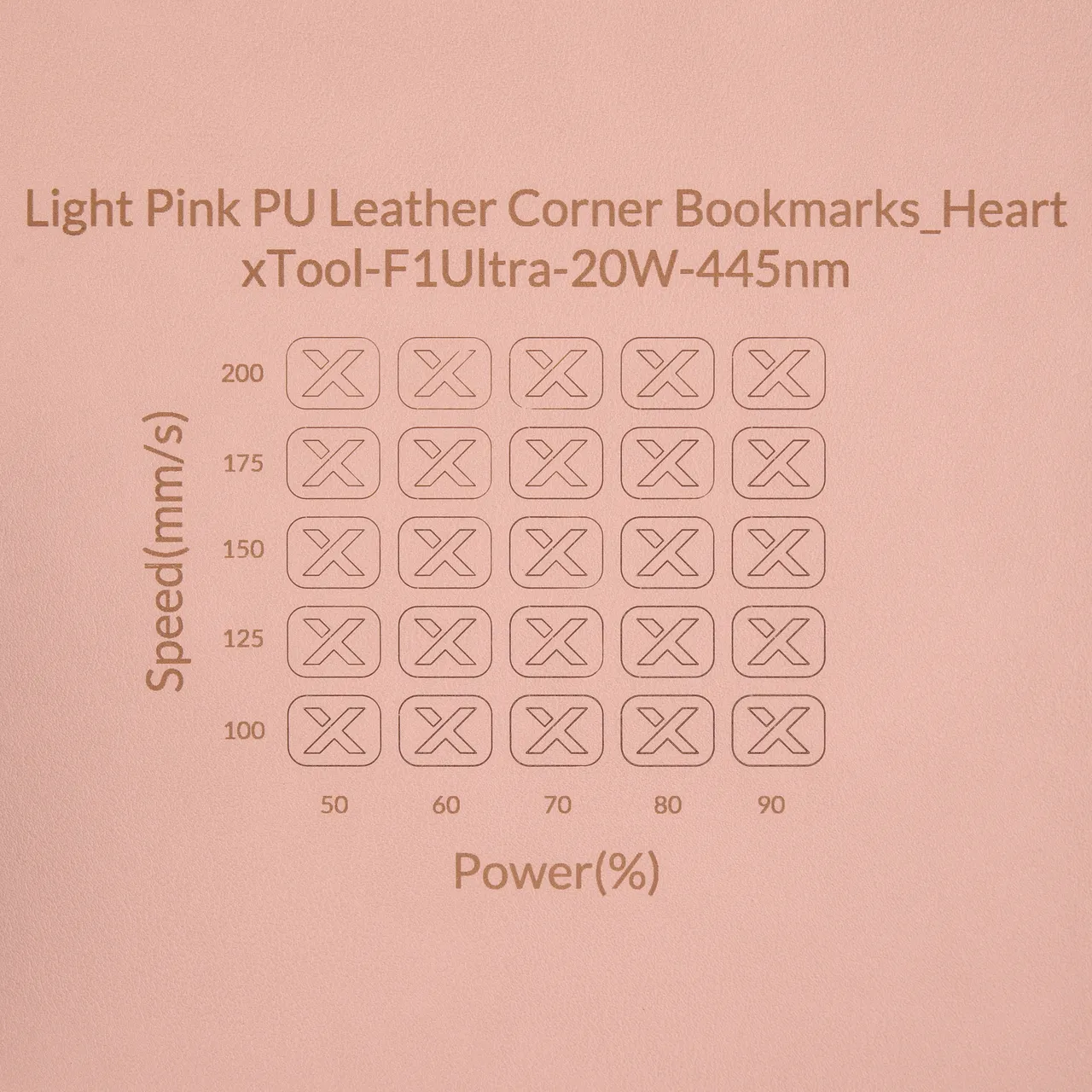 PU Leather Corner Bookmarks_Heart Pale Pink