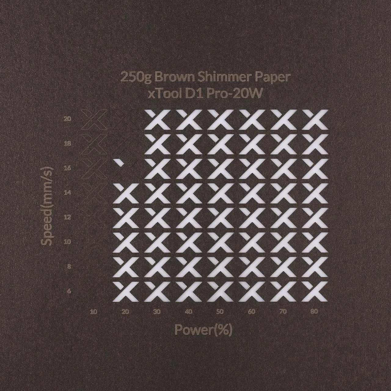 Brown Shimmer Paper-7oz(250g) test grid