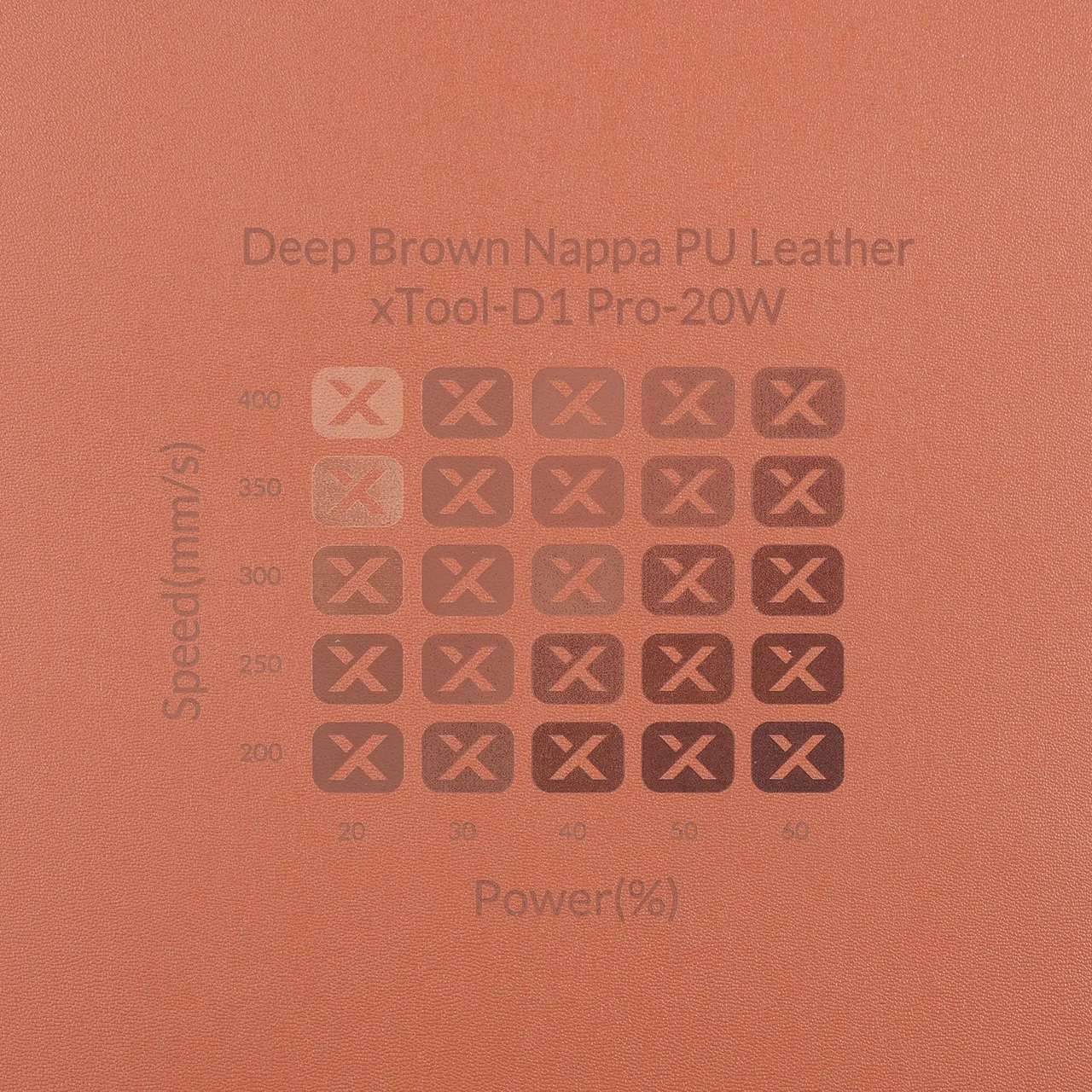 Brown PU Keychain Holder test grid