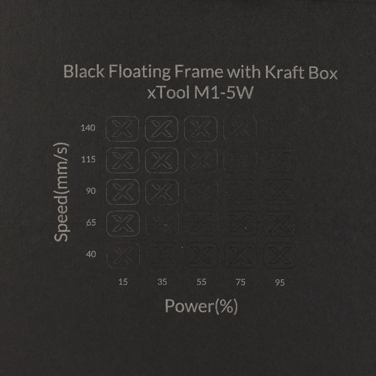 Grey Cardstock Mounted Kraft Paper-4.7oz(160g) test grid