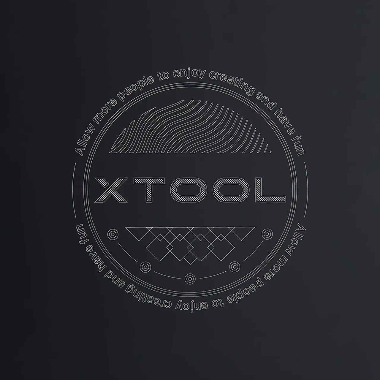 Frosted Black Metal Business Card test grid