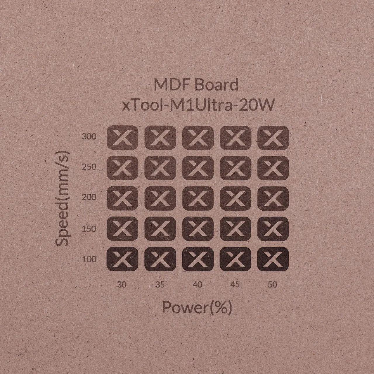 1/2"(12mm) MDF test grid