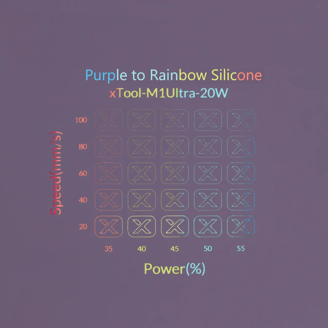 Rainbow Silicone Magnetic Phone Case Purple test grid