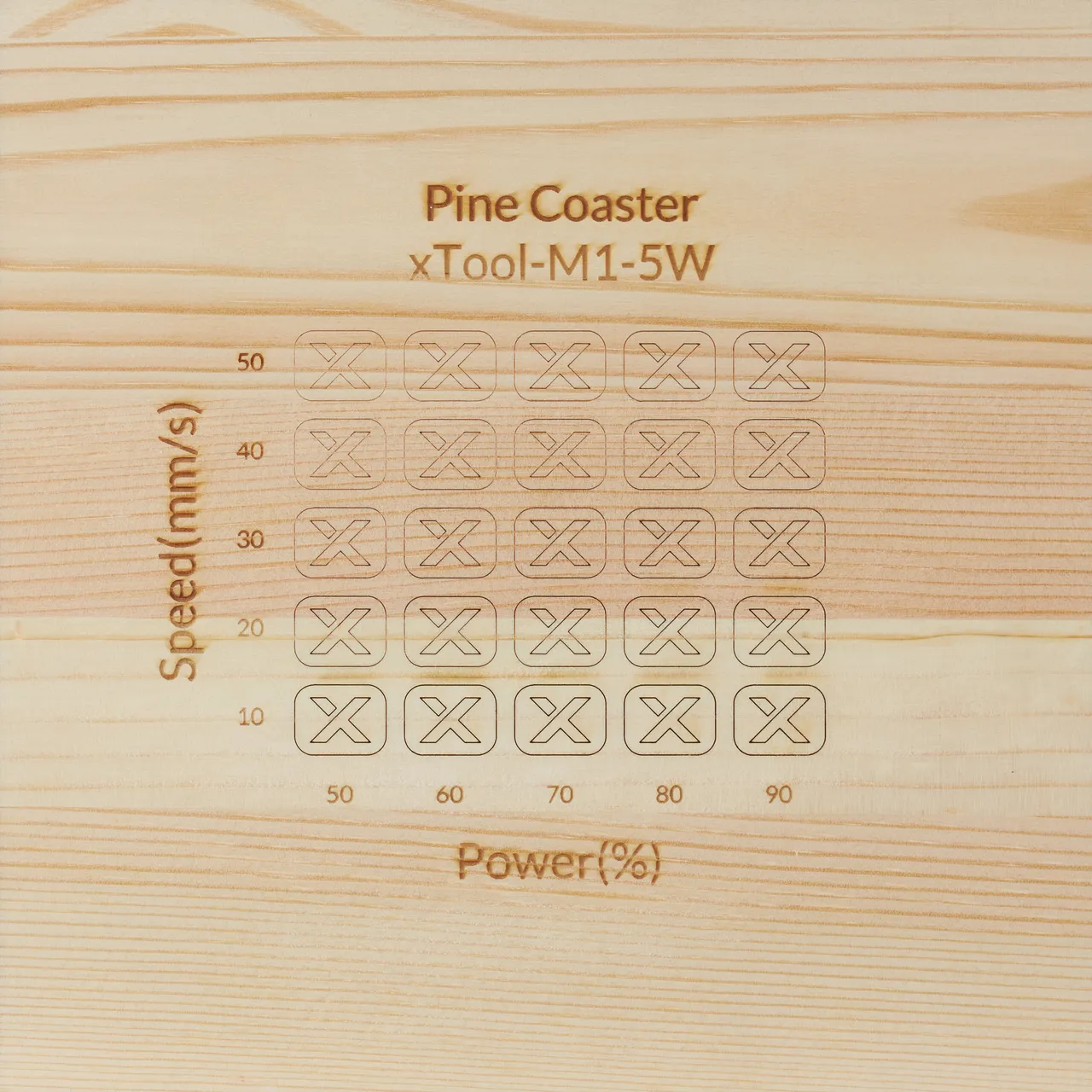 Pine Ponderosa Coaster test grid