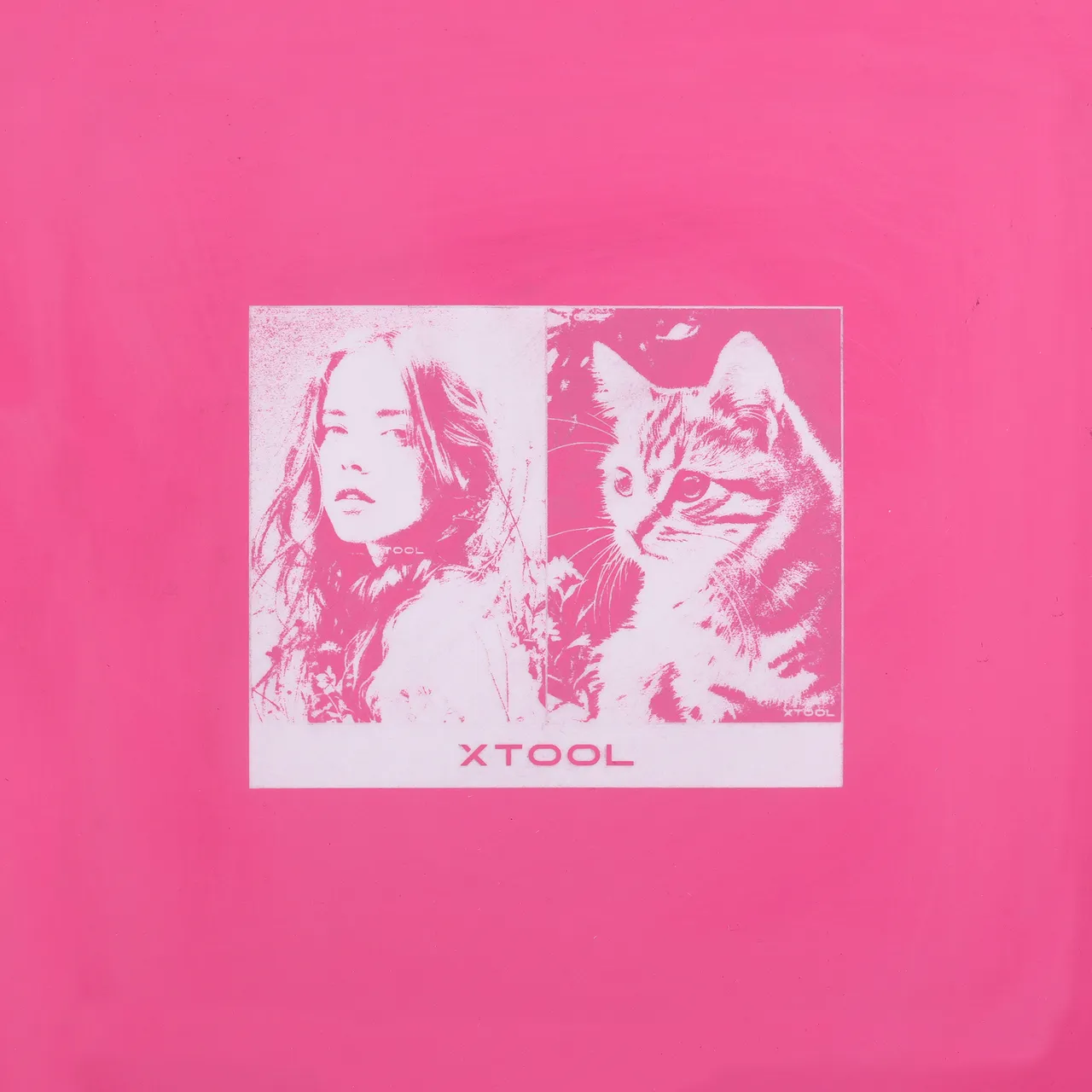 Hot Pink to White Silicone test grid