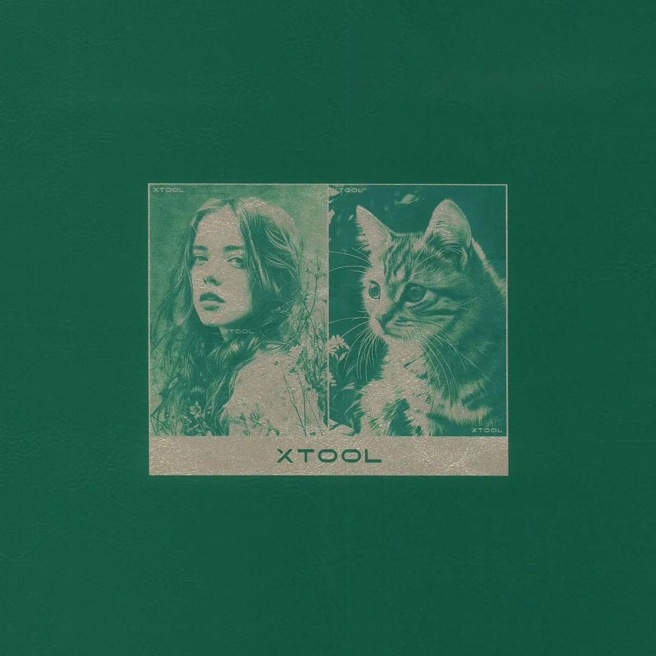 Green to Gold Laserable PU Notebook test grid