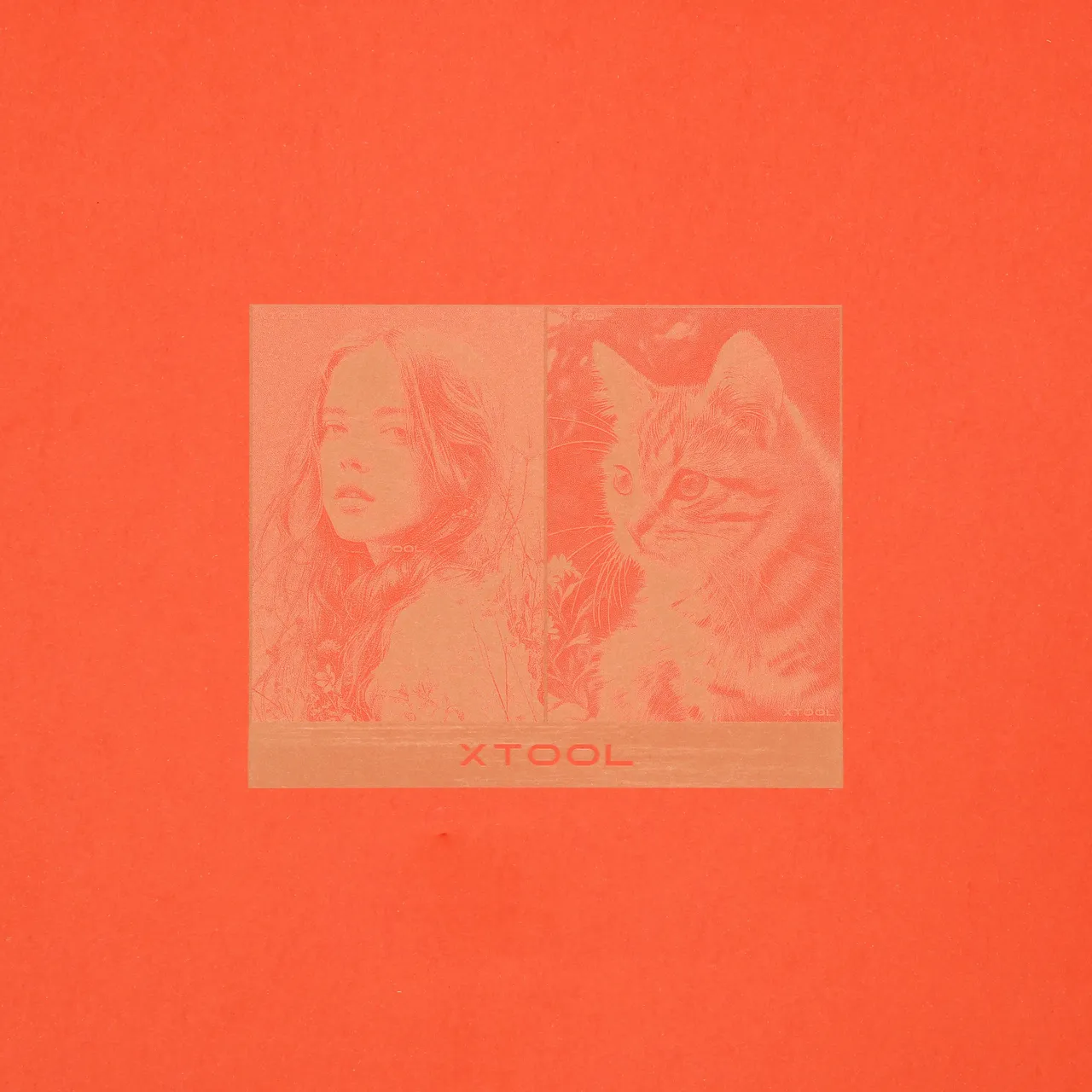 A4 Color Cardboard - Orange test grid