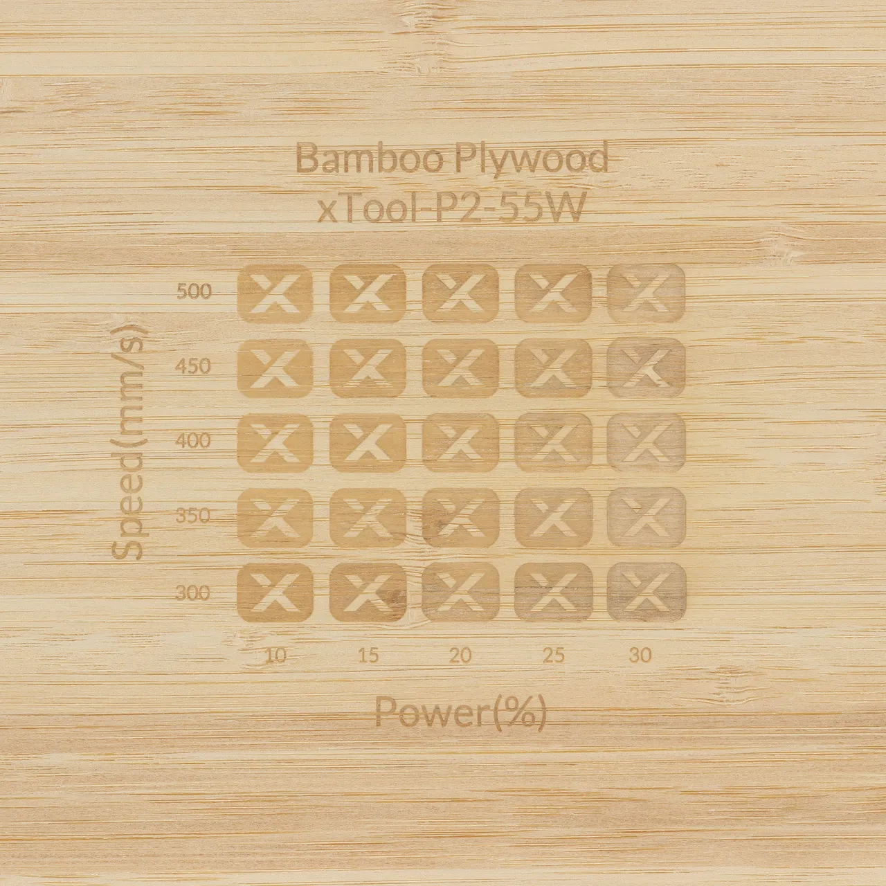 1/8"(3mm) Bamboo Plywood test grid