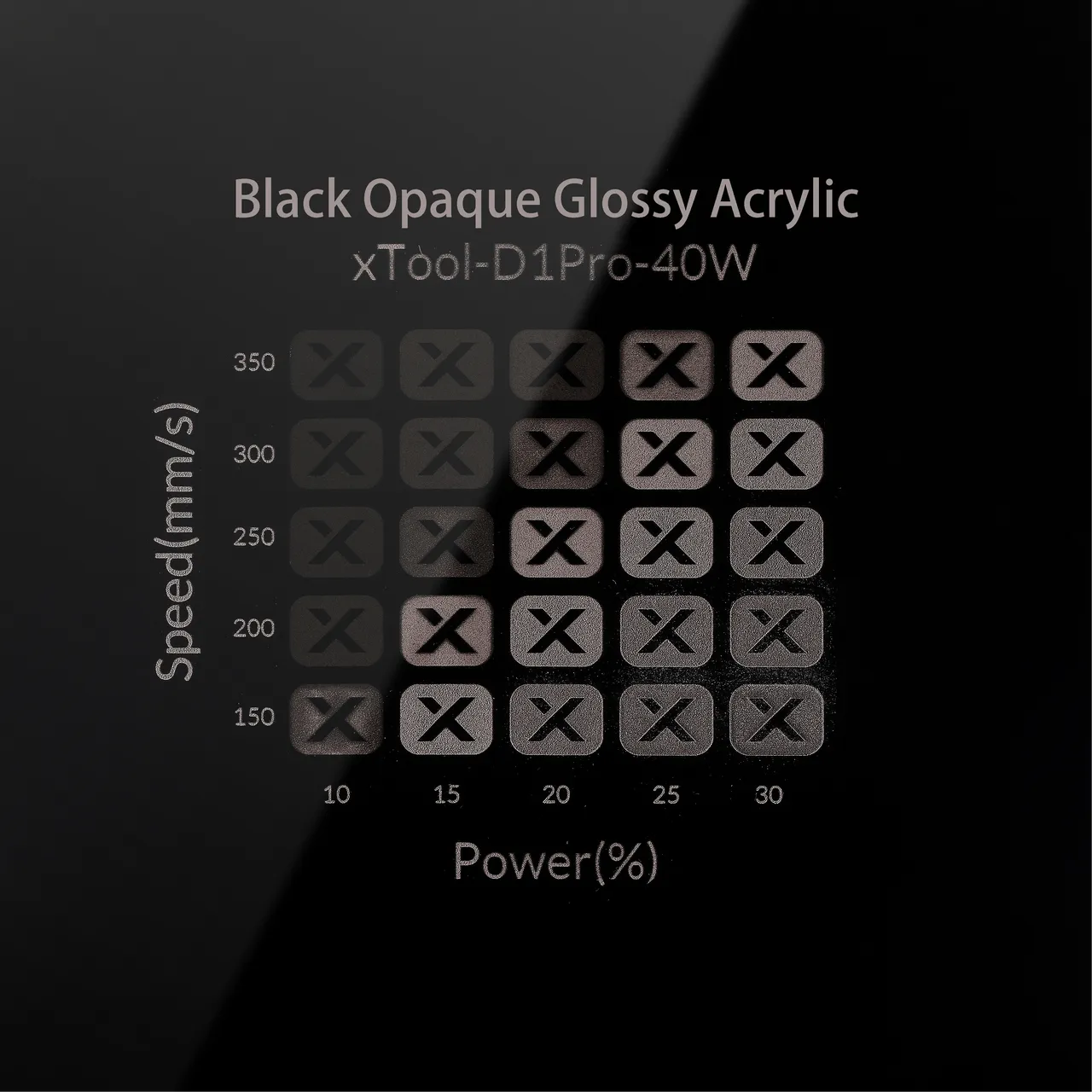 1/8"(3mm) Black Acrylic test grid